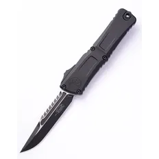 Ніж Microtech Combat Troodon Gen III OTF Iinterceptor Signature tactical, чорний