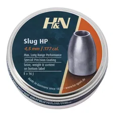 Кулі пневматичні H&N Slug HP кал. 4,5. Вага - 0,65 г. 400 шт/уп