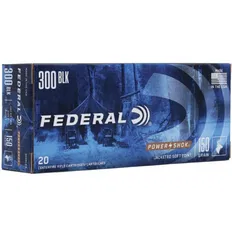 Патрон Federal Power shok 300 BLK куля 150GR (9,72 г)