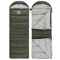 Спальник з капюшоном Naturehike U150 NH20MSD07, (11 ° C), лівий, зелений