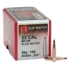 Куля Hornady ELD Match кал .224 маса 88 гр (5.7 г) 100 шт