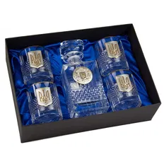 Набір для віскі Boss Crystal Гербовий з тризубом
