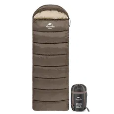 Спальник з капюшоном Naturehike U150 NH20MSD07, (11°C), правий, коричневий