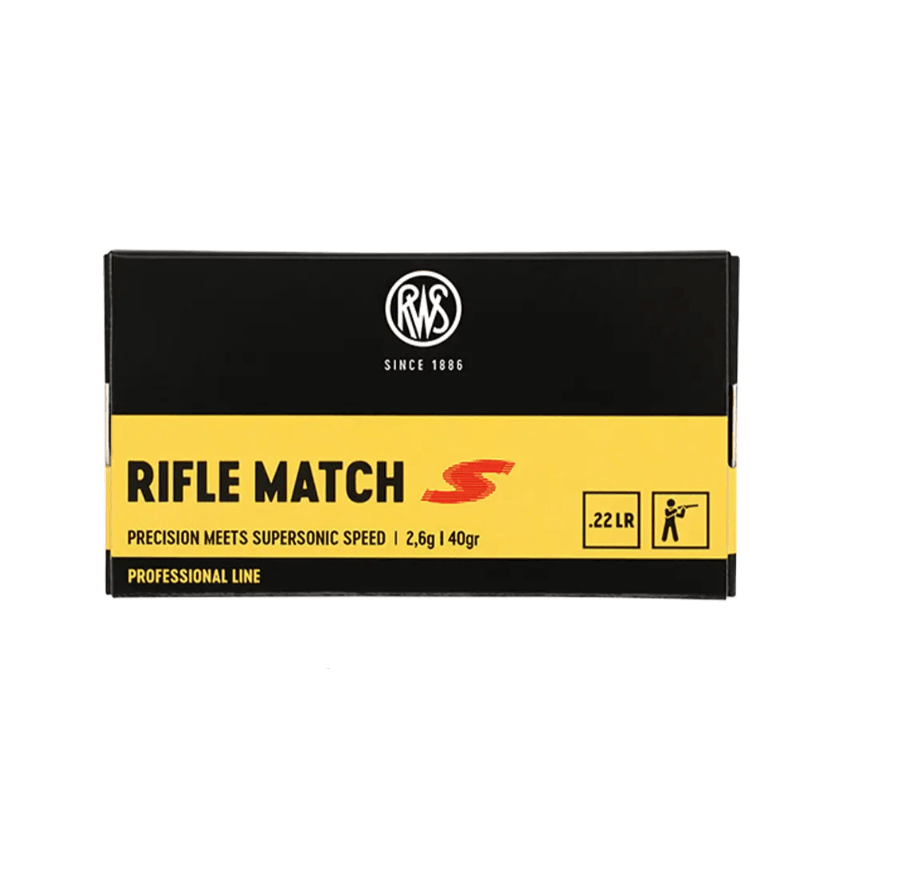 Патрон RUAG RWS Rifle Match S кал. 22 LR куля LRN 40 гр (2.6 г)