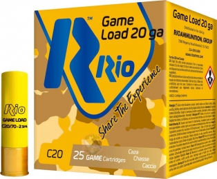 Патрон RIO Game Load C20 NEW кал. 20/70 дробь №7 25 г