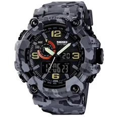 Годинник наручний тактичний Skmei 1520CMGY Gray Camo