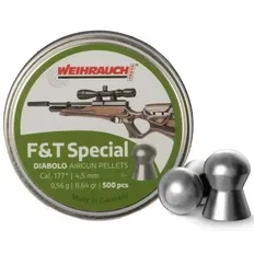 Пульки Weihrauch F&T Special 0,56 гр, кал.4, 5(.177) 500 шт