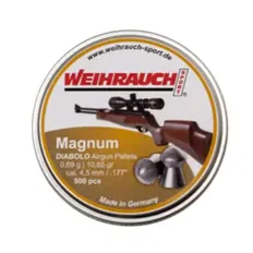 Пульки Weihrauch F&T Magnum 0,69 гр, кал.4, 5(.177) 400 шт