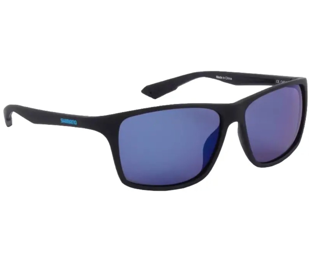 Очки Shimano Technium Matte Black + Blue Mirror