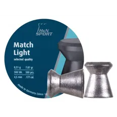 Кулі пневматичні H&N Finale Match Light Кал. 4.5 мм. Вага - 0.51 г. 500 шт/уп
