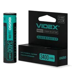 Акумулятор Videx Li-Lon 18650-P 3400 mAh