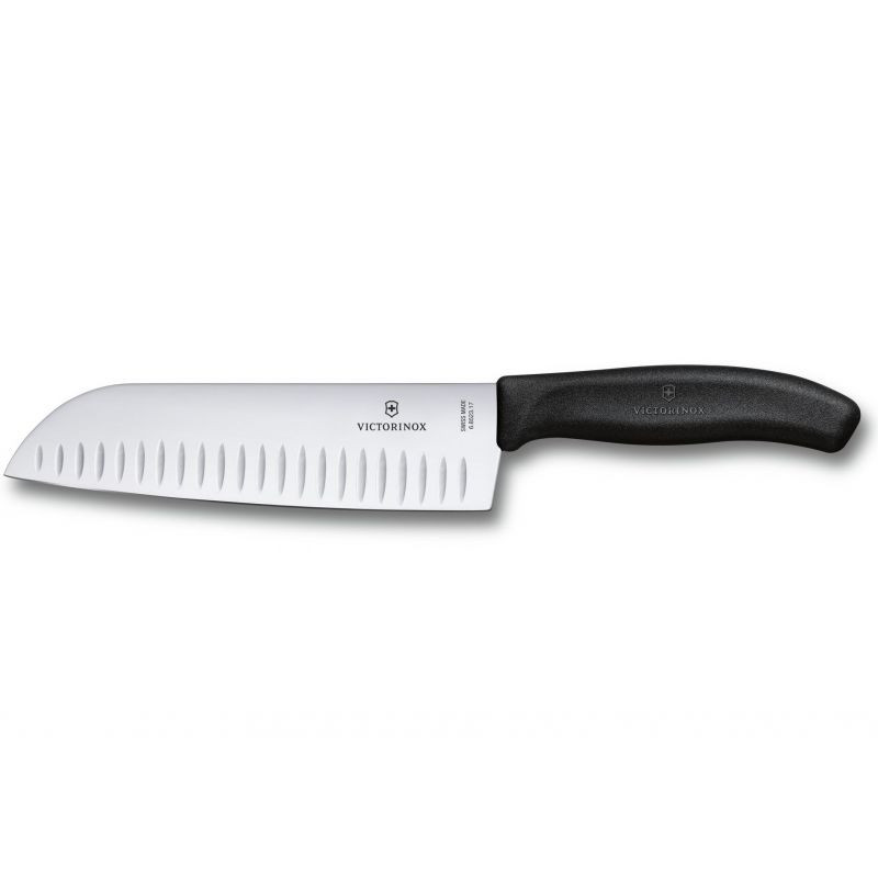 Ніж кухонний Victorinox SwissClassic Santoku Fluted, 17 см