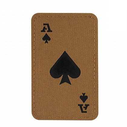 Нашивка M-Tac Туз Ace of Spades Laser Cut Coyote/|Black