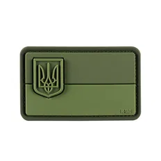 Нашивка M-Tac Прапор України з малим гербом PVC олива