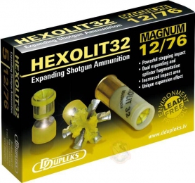 Набій D Dupleks Hexolit 32 Magnum кал. 12/76 куля Hexolit маса 32 г