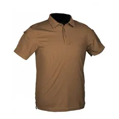 Поло Mil-Tec Polo Shirt Tactical Quickdry 1/2 Dark coyote