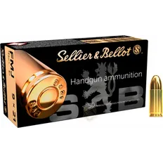 Набій Sellier & Bellot кал. 9x21 куля FMJ маса 8,0 г/ 123 гран