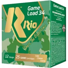 Набій RIO GAME LOAD 34 кал. 12/70 дріб №4/0 34 г