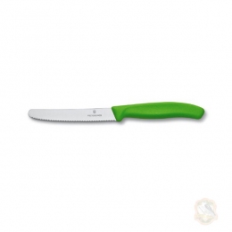 Ніж кухонний VICTORINOX  SwissClassic 10 см заокругл., зелений