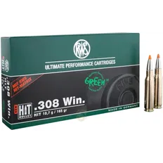 Набій RWS кал. 308 Win куля HIT маса 10,7 г