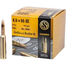 Набій Sellier & Bellot кал. 6.5x55 куля FMJ маса 8 г/ 124 гран