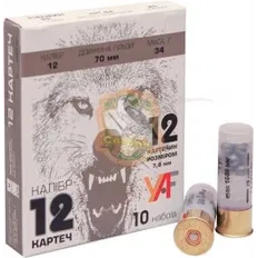 Патрон YAF Robusto 12/70 картечь 12х7,8 мм 34 г