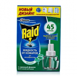 Жидкость для электрофумигатора Raid 45 ночей с эвкалиптом