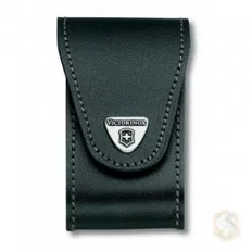 Чохол Victorinox поясний 91 мм шкіра, чорний