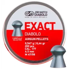 Кулі пневматичні JSB Exact Diabolo Кал. 4.5 мм. Вага - 0.54 г. 200 шт/уп