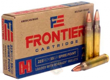 Патрон Hornady Frontier кал. 5.56/45 (.223 Rem) пуля SP масса 55 гр (3.6 г)