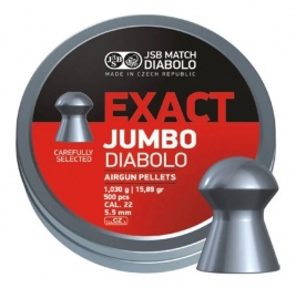 Кулі пневматичні JSB Exact Jumbo Кал. 5.5 мм. Вага - 1.03 г. 500 шт/уп