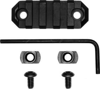 Планка GrovTec для M-LOK на 5 слотів. Weaver/Picatinny