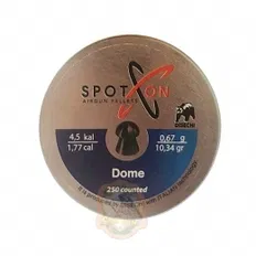 Кулі пневматичні SPOTON Dome 250шт, 4,5 мм, 0,67г