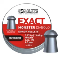 Кулі пневматичні JSB Monster Redesigned Кал. 4.52 мм. Вага - 0.87 г. 400 шт/уп