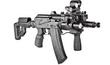 Цевье тактическое FAB для AK 74У, 4 планки, черное Фото 2
