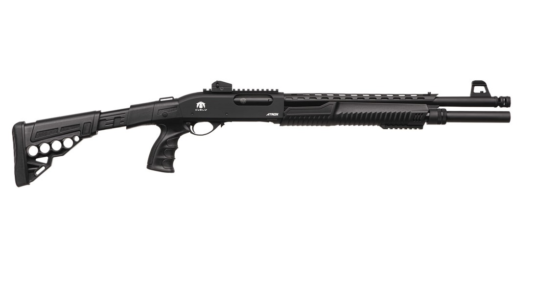 Рушниця Huglu ATROX Tactic Plus Black Telescopic Stock 12/47 см Фото 1