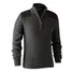 Свитер DeerHunter Rogaland Knit w.zip neck (Dark Grey Melange) Фото 1