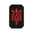 Нашивка M-Tac Тризуб (стилізована) Laser Cut Black/Red Фото 1