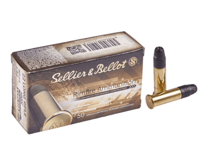 Набій Sellier & Bellot кал. 22 LR куля HV HP маса 40 гран (2.6 г) Фото 1