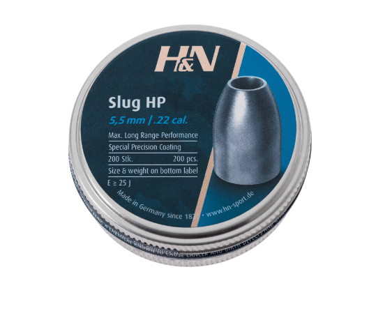 Пули пневматические H&N Slug HP кал. 5.51 мм. Вес – 1.49 грамм. 200 шт/уп Фото 1