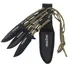 Набір ножів Cold Steel Throwing Set Paracord Handle Фото 1