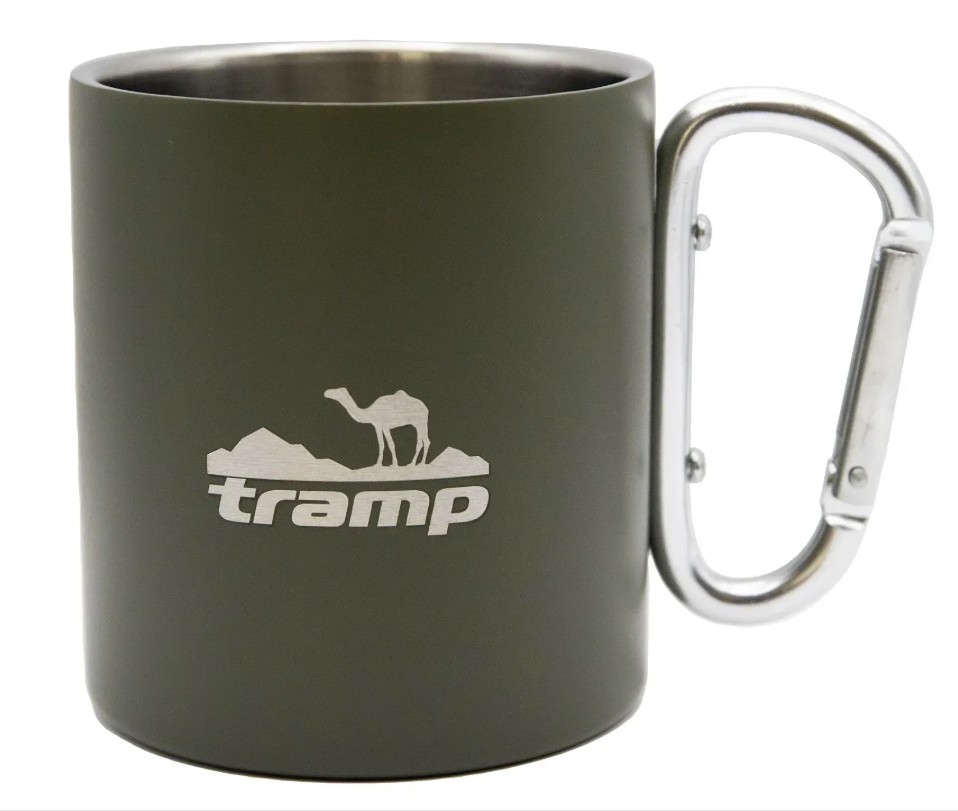Термокухоль з карабіном Tramp 350 мл олива UTRC-122-olive Фото 1