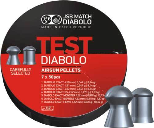 Кулі пневматичні JSB Diabolo Exact Test. 350 шт/уп Фото 1