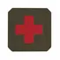 Нашивка M-Tac Medic Cross Laser Cut Ranger Green/Red  Фото 1