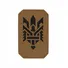 Нашивка M-Tac Тризуб (стилізована) Laser Cut Coyote/Black Фото 1