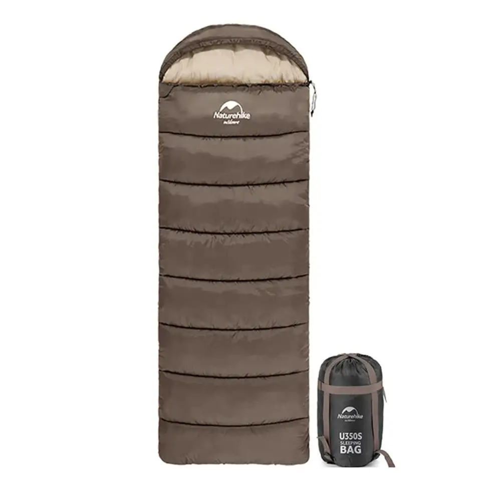 Спальный мешок Naturehike Envelope style U150 коричневый левый Фото 1