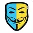 Нашивка M-Tac Anonymous Black/Yellow/Blue Фото 1