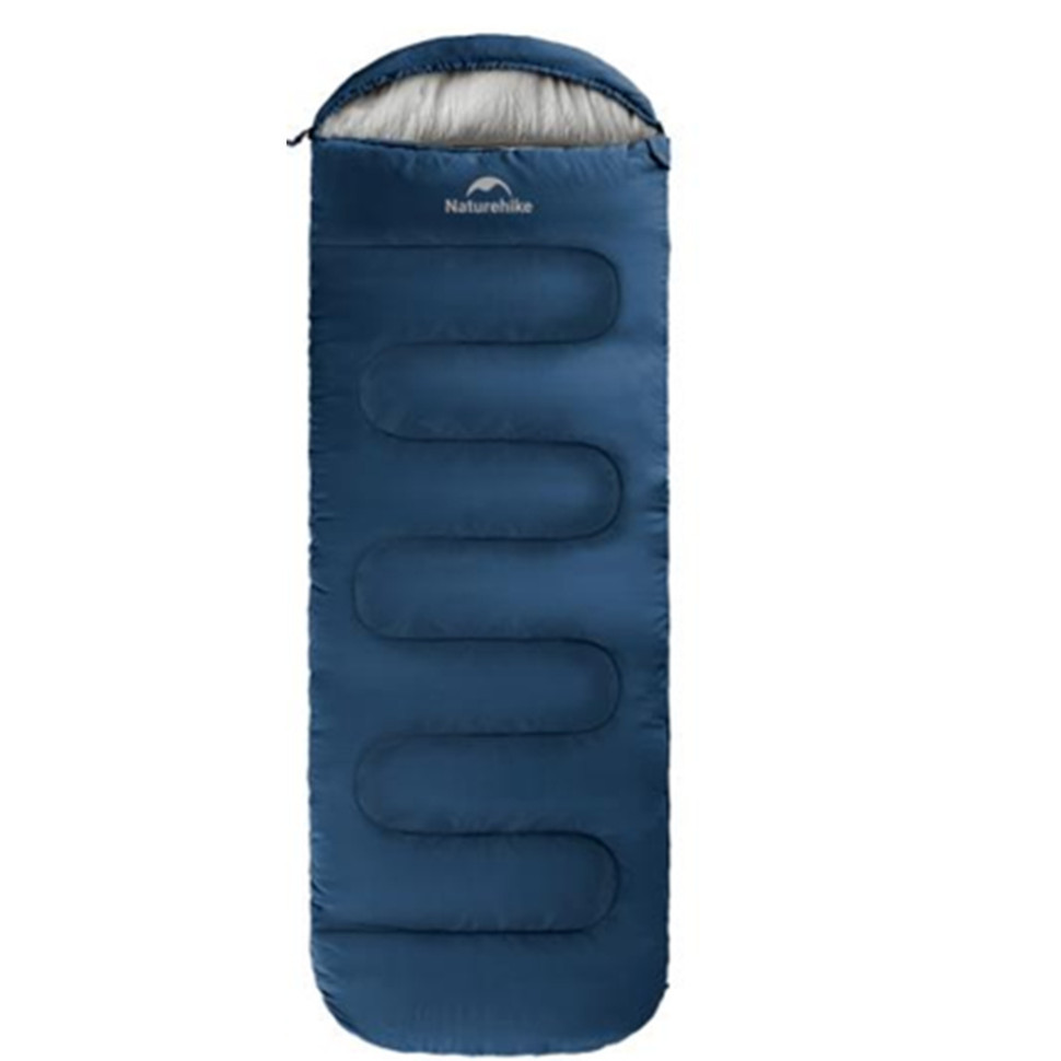 Спальний мішок Naturehike Y150L, лівий сіро-блакитний Фото 1