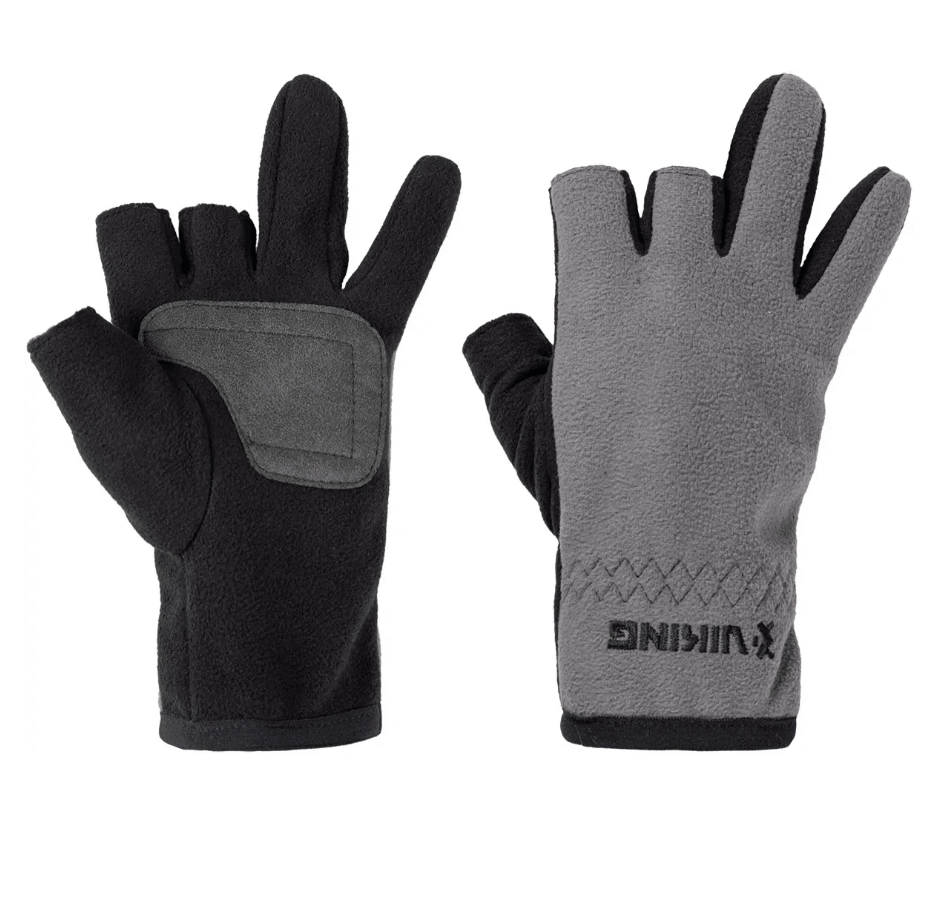 Перчатки Viking Fishing Ice Master 3 cut finger grey-graphite Фото 1