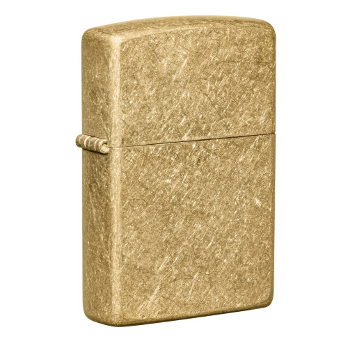 Зажигалка Zippo Regular Tumbled Brass 49477 Фото 1